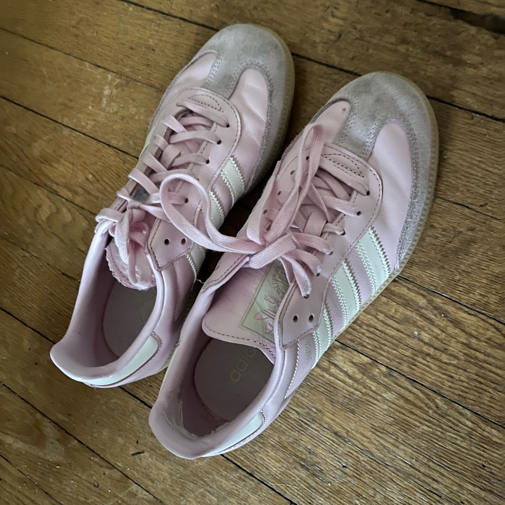 PINK ADIDAS ORIGINALS SAMBA OG CASUAL SHOES